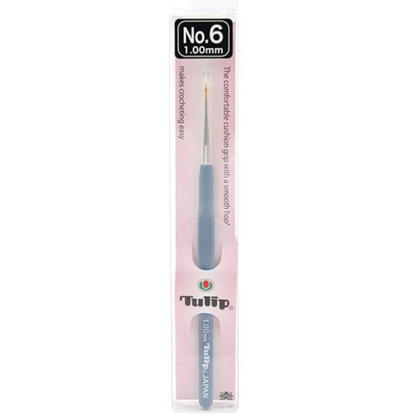 Крючок для вязания с ручкой "ETIMO" 1 мм, Tulip, T13-6e