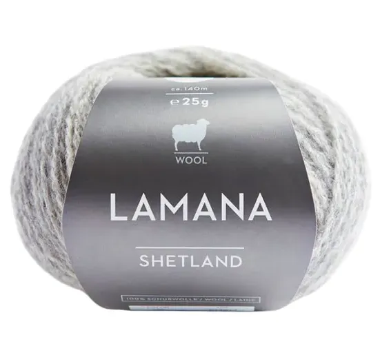 товар /Шетланд/ пряжа Lamana, 100% шерсть, 10*25г/140м (28, schiefergrau, Shetland 