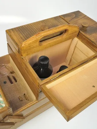 товар Шкатулка для рукоделия, бук, 4 этажа, коричневый, 31/208/2 Германия 
