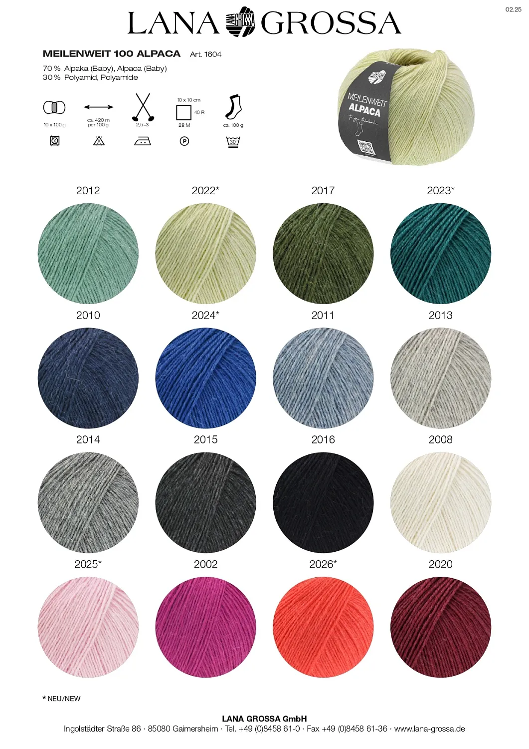 Пряжа 'MEILENWEIT 6-PLY 150 ALPACA'