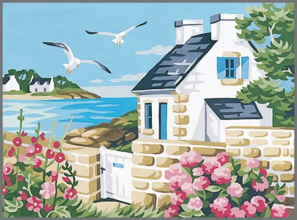 Канва-страмин Royal Paris с рисунком "Le Petit Coin Breton" 22*30см, MEZ Венгрия, 9880131-00092 (Канва-страмин Royal Paris с рисунком "Le Petit Coin Breton" 22*30см, MEZ Венгрия, 9880131-00092)