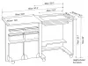 товар Стол раскладной для швейной машины COMPACT, МДФ, 600 х 440 х 760 мм, цвет дуб. Арт TLM.C-O001 Австралия 