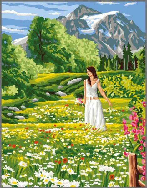 Канва-страмин Royal Paris с рисунком "La Prairie" 47,5*37см, MEZ Венгрия, 9880132-00203 (Канва-страмин Royal Paris с рисунком "La Prairie" 47,5*37см, MEZ Венгрия, 9880132-00203)