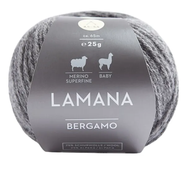 товар /Бергамо/ пряжа Lamana (75% шерсть мериноса сверхтонкая, 25% бэби альпака), 10*25г/65м (28 M, schief 