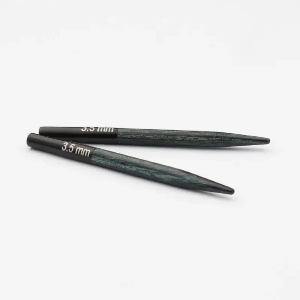 товар Спицы съемные мини "Denim Indigo Wood" дерево, синий, 2шт в упаковке, KnitPro, 206 