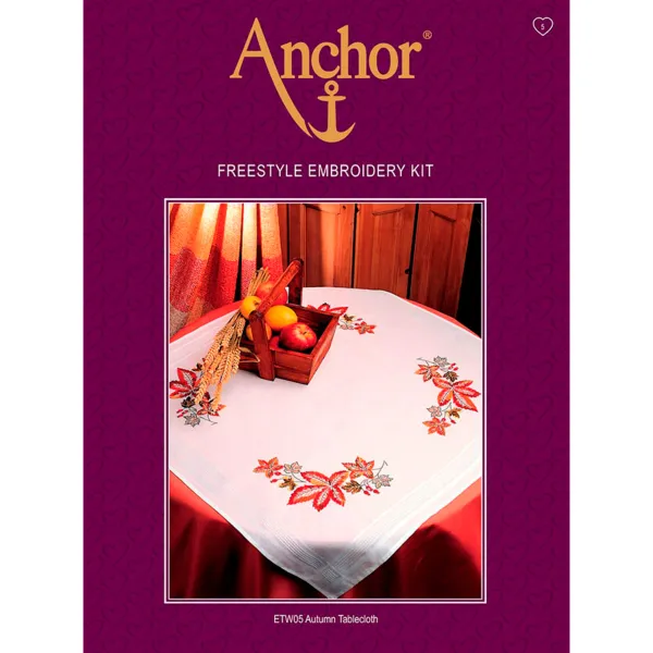 товар Набор для вышивания Anchor: скатерть "Autumn Tablecloth" 80*80см, MEZ Венгрия, ETW05 