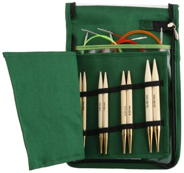 товар Набор "Deluxe" съемных спиц "Bamboo", 10 размеров, KnitPro, 22542 