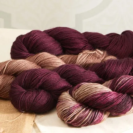 товар /Терра/ пряжа KnitPro (75% шерсть мериноса Superwash, 25% нейлон), 100г/380м (VR2006, *, black sand, Индия 