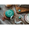 товар Рулетка "Mindful", длина 150см (лента пластик, корпус дерево), бирюзовый, KnitPro, 36634 Индия 