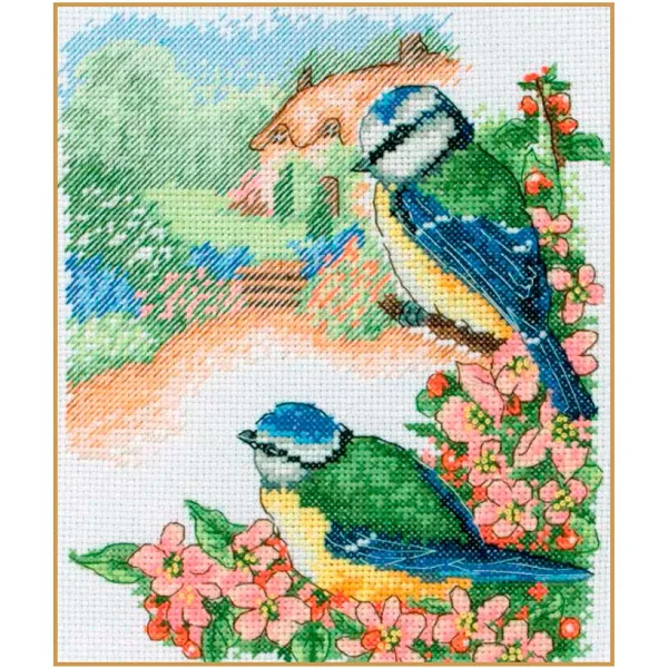 товар Набор для вышивания Anchor "Summer Blue Tit" 19,5*16,5см, MEZ Венгрия, PCE0505 