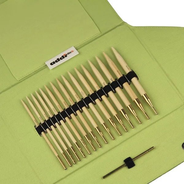 товар Набор круговых бамбуковых спиц со сменными лесками addiClick Nature BAMBOO. Арт 550-2/000 Германия 
