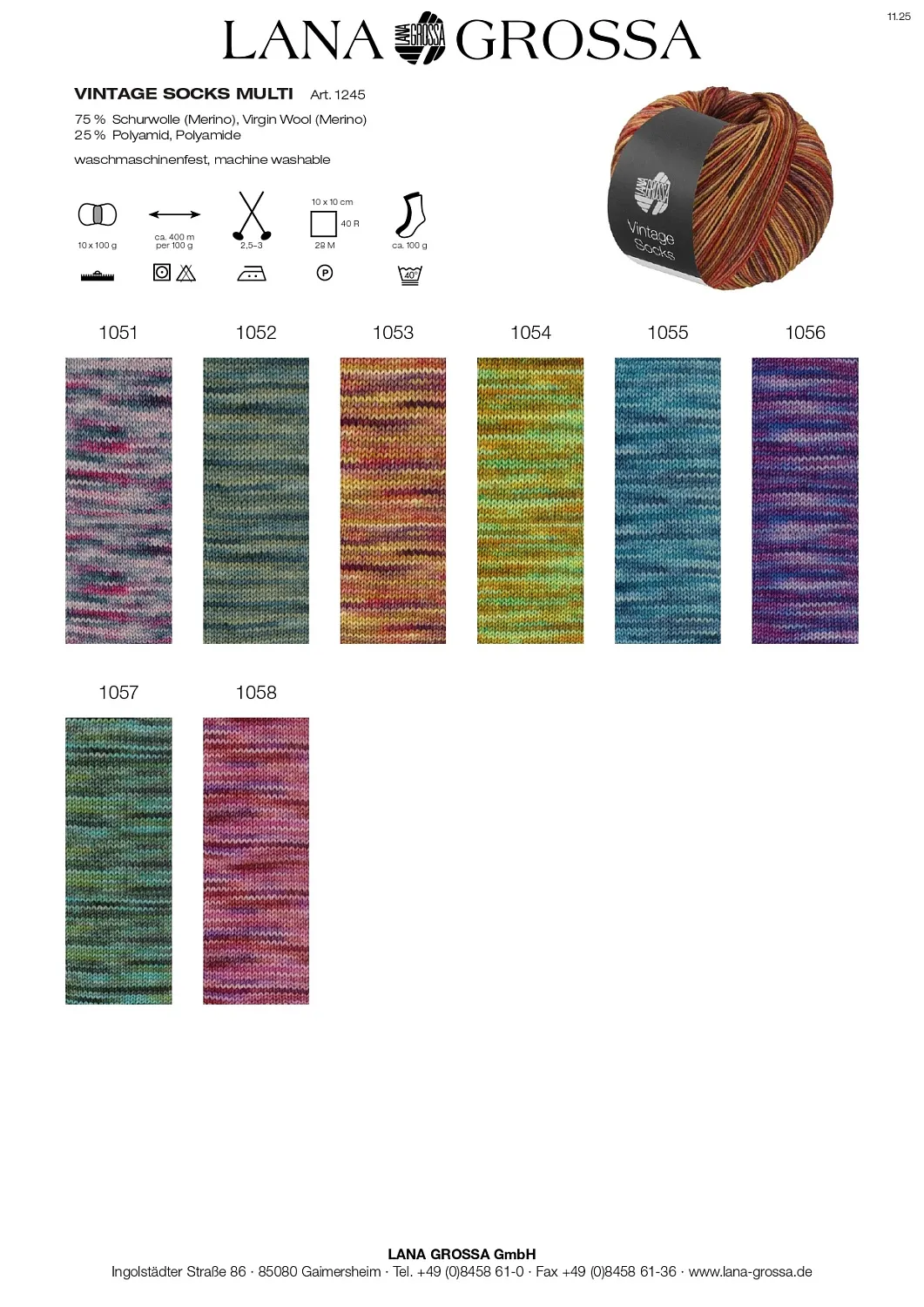 Пряжа 'VINTAGE SOCKS MULTI'