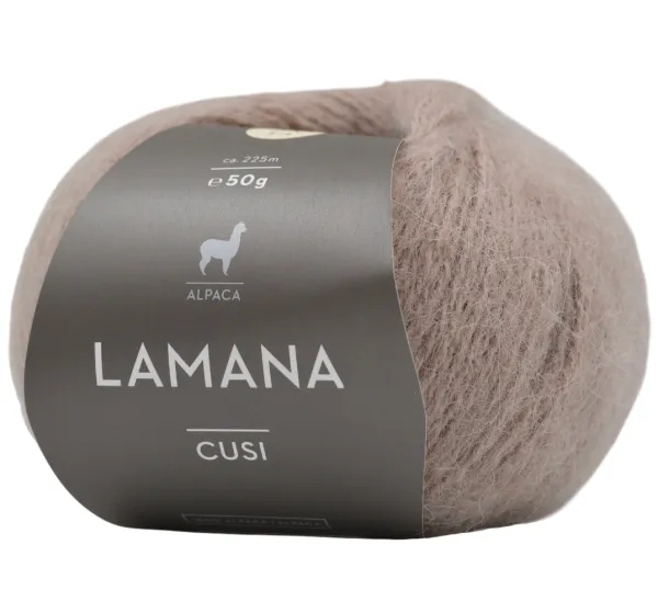 товар /Кузи/ пряжа Lamana, 100% альпака, 5*50г/225м (03, seidengrau, Cusi 