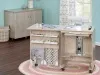 товар Стол раскладной для швейной машины COMPACT, МДФ, 600 х 440 х 760 мм, цвет дуб. Арт TLM.C-O001 Австралия 