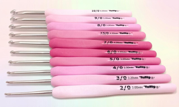 товар Крючок для вязания с ручкой "ETIMO Rose" 3,5мм, Tulip, TER-07e Япония 