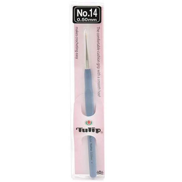 Крючок для вязания с ручкой "ETIMO" 0.5 мм, Tulip, T13-14e