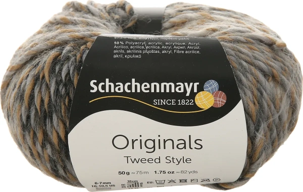 Tweed Style /Твид Стайл/ пряжа Schachenmayr Originals, MEZ, 9807573 (00081, *,  bleu gris, серо-голубой)