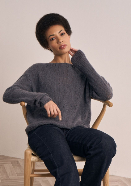 товар Инструкция Mode at Rowan по вязанию свитера «Fakenham» из пряжи Alpaca Haze, MIP11 Англия 