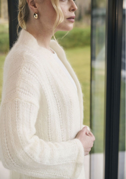 товар Инструкция Mode at Rowan по вязанию кардигана «Ovington» из пряжи Alpaca Haze, MIP12 Англия 
