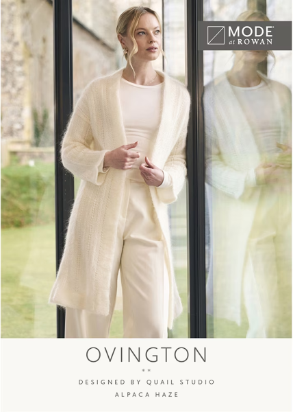 товар Инструкция Mode at Rowan по вязанию кардигана «Ovington» из пряжи Alpaca Haze, MIP12 