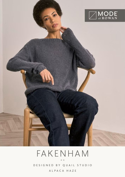 товар Инструкция Mode at Rowan по вязанию свитера «Fakenham» из пряжи Alpaca Haze, MIP11 